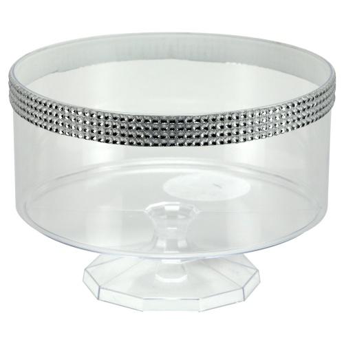 80oz Serving Bowl / Clear with Jewel Accent