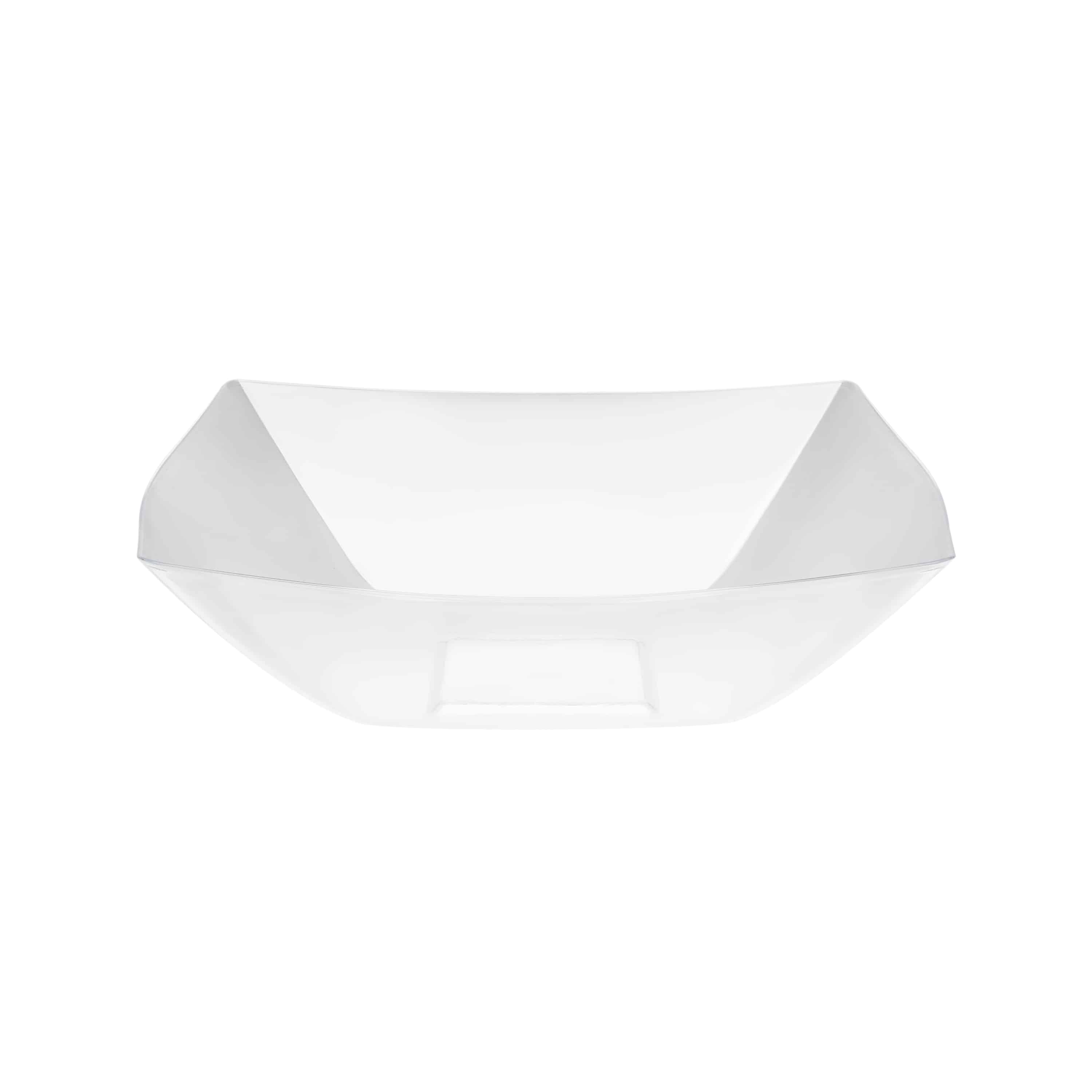 Fluted Premium Plastic Square Serving Bowls
