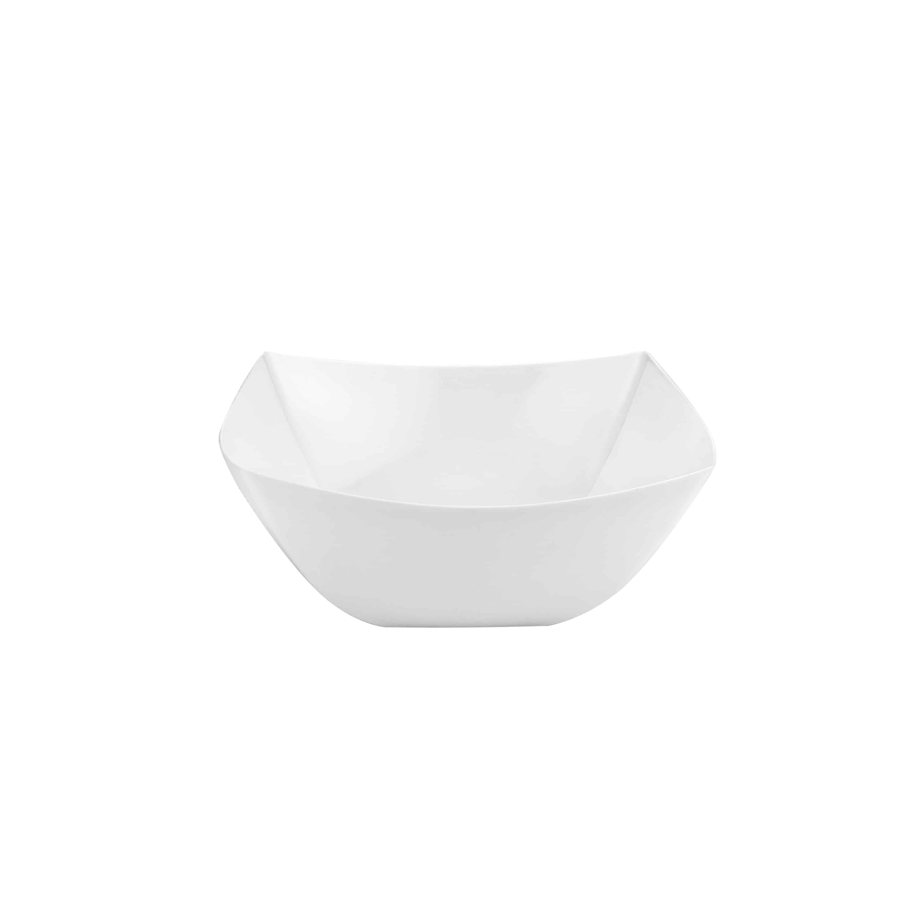 Fluted Premium Plastic Square Serving Bowls