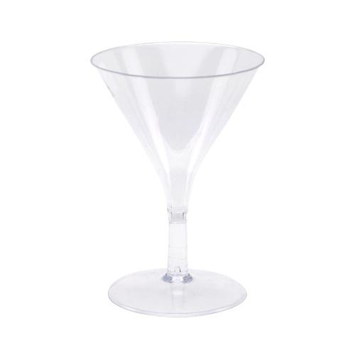 Lillian Tablesettings Mini Clear Plastic Martini Glass - 10 ct
