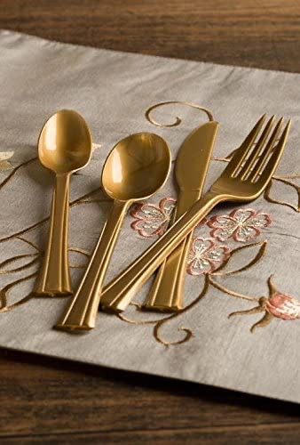 Deluxe Gold Plastic Cutlery Combo