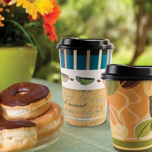 Premium Paper Hot Cup and Lids - 12oz Cup, 16oz Cup, and Lids