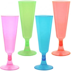  Neon Plastic Margarita Glasses - Set of 12, Each cup holds 12  oz - Fiesta, Cinco de Mayo and Party Supplies : Home & Kitchen